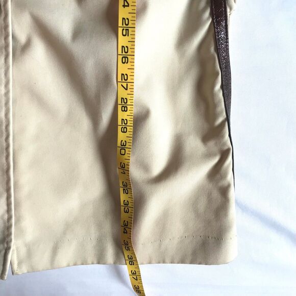 Vintage Herman Kay Cream Block Button Long Utility Trench Coat Lined O-Kay S/M - Picture 5 of 12